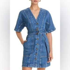Faherty Denim Camille Mini Dress 4 6